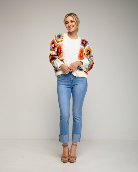 Utsvängda raka jeans - Image 1