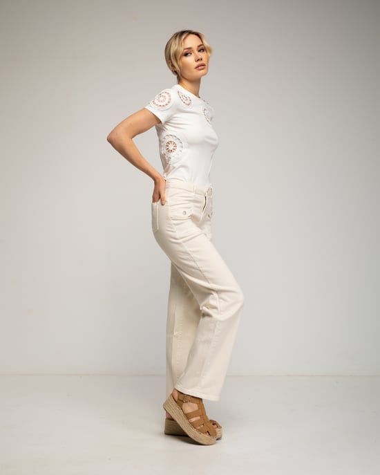 Jeans met knoopdetail - Image 4