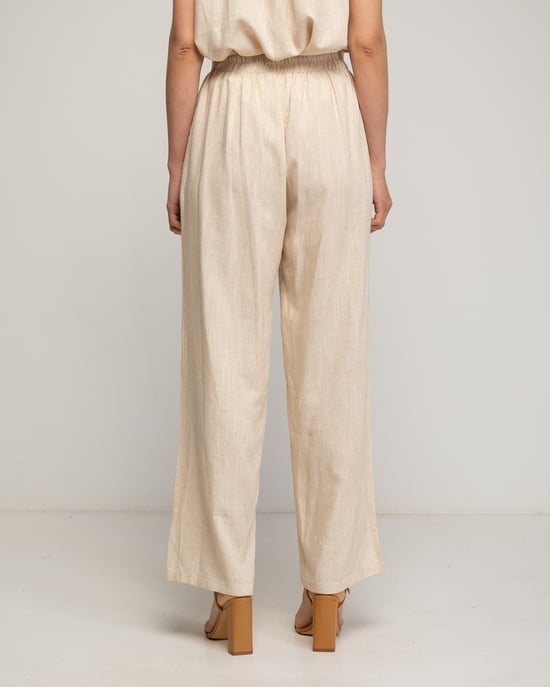 Rechte broek met gerimpelde tailleband - Image 3
