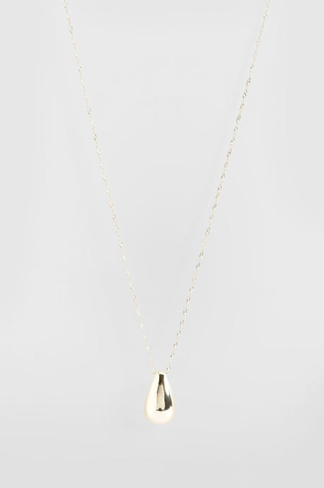 Gold Chunky Tear Drop Necklace - Image 2