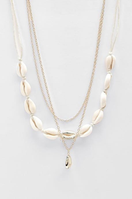 Shell Multi Layer Choker Necklace - Image 1