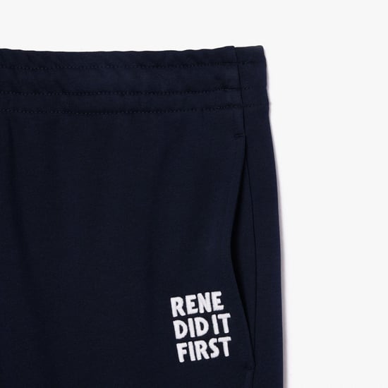 Men's Lacoste Relaxed Fit Sweatpants in Navy - Image 3