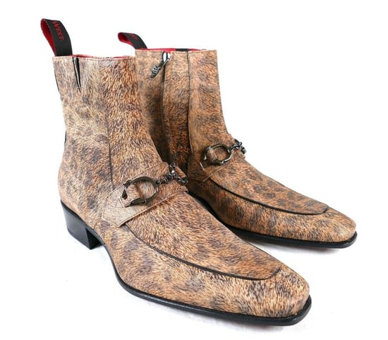 Jeffery-West Italian MAINLINE Anderson 'FILMSTAR' Leopard zip Boot - Image 2