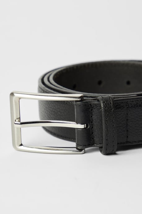 Black Leather Belt - Image 3