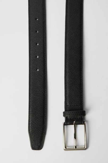 Black Leather Belt - Image 4