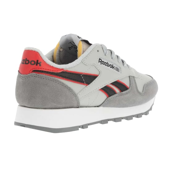 Reebok Klassiska träningsskor i läder för herrar (Pure Grey/Vector Red) - Image 2