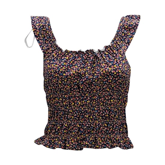 BRAVE SOUL VANESSAPIN Womens Vest Cotton Stretchy Sleeveless Casual Crop Tops - Image 1