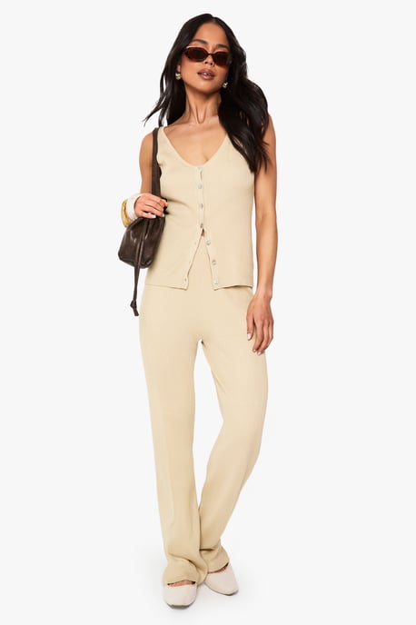 Knitted Waistcoat and Wide Leg Trouser - Image 1