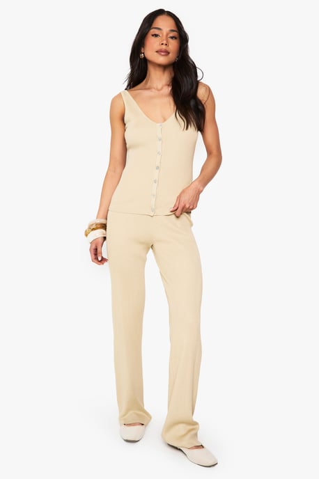 Knitted Waistcoat and Wide Leg Trouser - Image 3