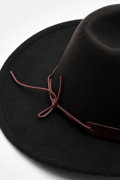 Black Star Studded Trim Western Cowboy Hat - Image 4