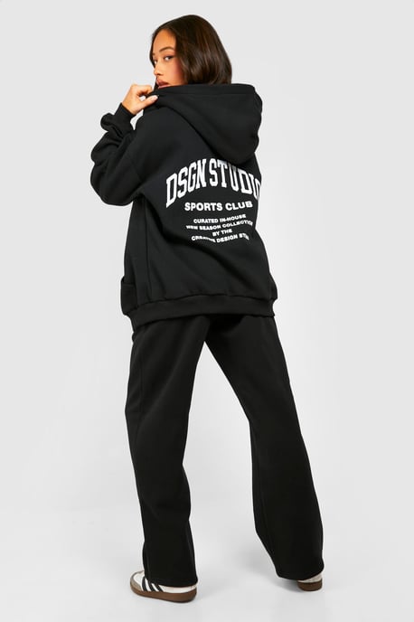 Dsgn Studio Sports Club Slogan Zip Through Tracksuit - Image 1