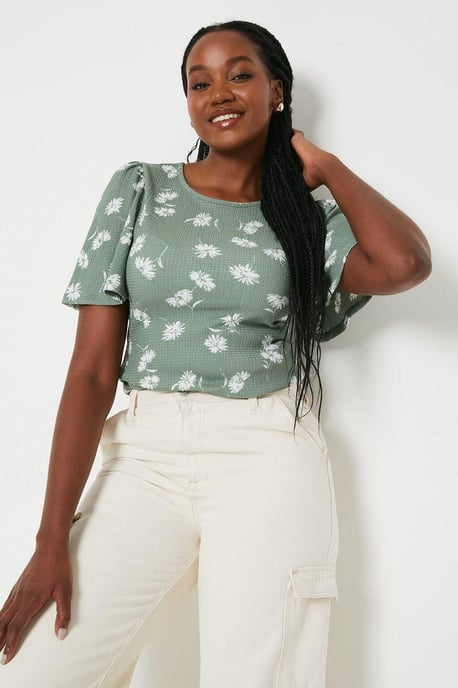 Floral Angel Flutter Sleeve Top - Image 4