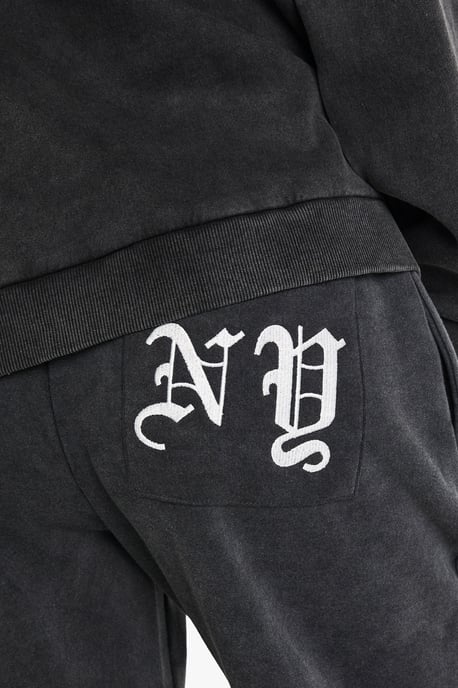 NY Embroidered Wide Leg Jogger - Image 4