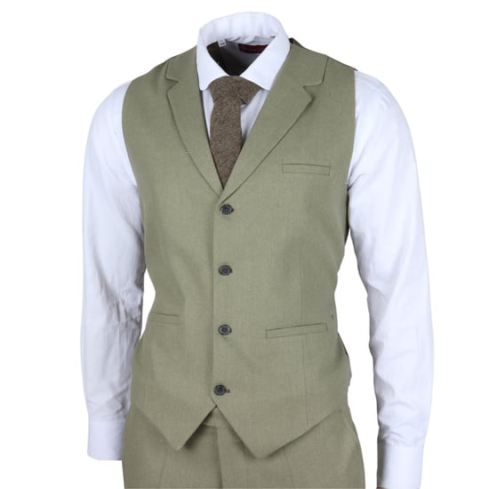 Heren Sage Tailor Fit 3-delig linnen zomertrouwpak - Image 6