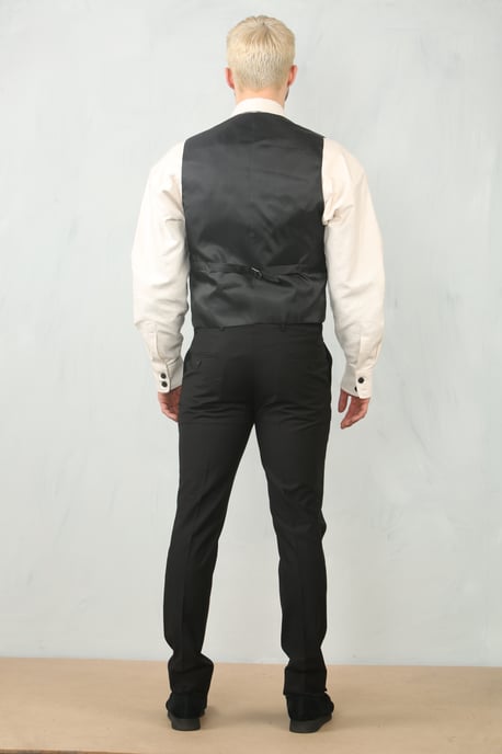 Heren Zwarte 3-delige Formele Klassieke Prom Kostuum Werkkleding - Image 5
