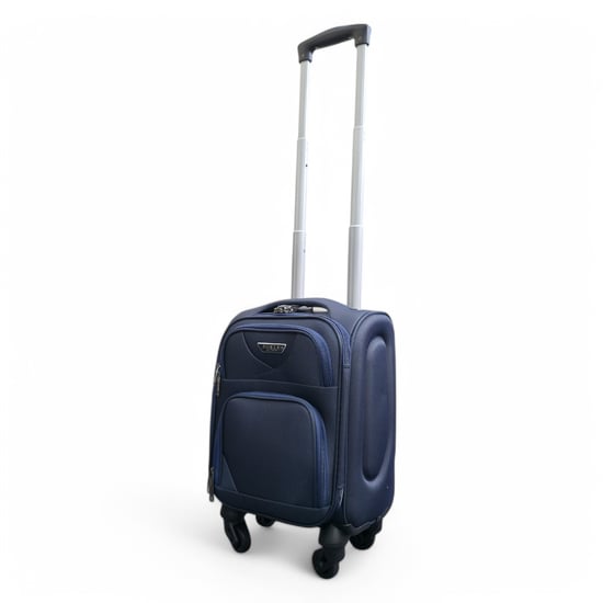 Soft Shell Lightweight Nylon 4 Wheel Underseat Cabin Case Holiday Suitcase - Image 4