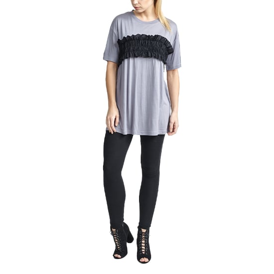 BRAVE SOUL NICOLE Womens T Shirts Frill Short Sleeve Stretchy Tops - Image 2