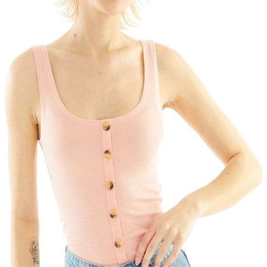 BRAVE SOUL Womens Vest Sleeveless Scoop Neck Ladies Stretch Casual Top - Image 1