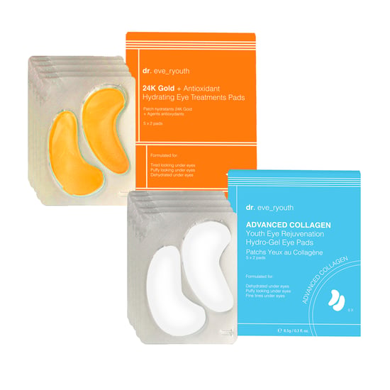 Youth Eye Rejuvenation Hydro-gel Eye Pads + 24K Gold + Antioxidant Hydrating Eye Treatments Pads - Image 1