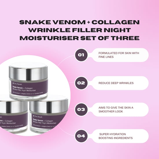 3 x Snake Venom + Collagen Wrinkle Filler Night Moisturiser 50ml - Image 3