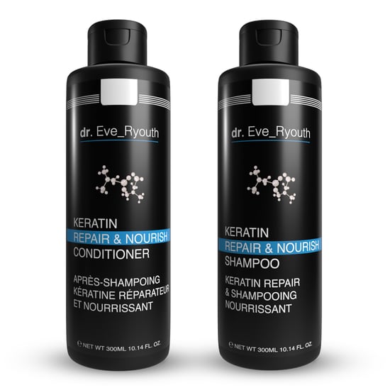 Keratin Repair & Nourish Shampoo 300 ml + Keratin Repair & Nourish Conditioner 300 ml - Image 1