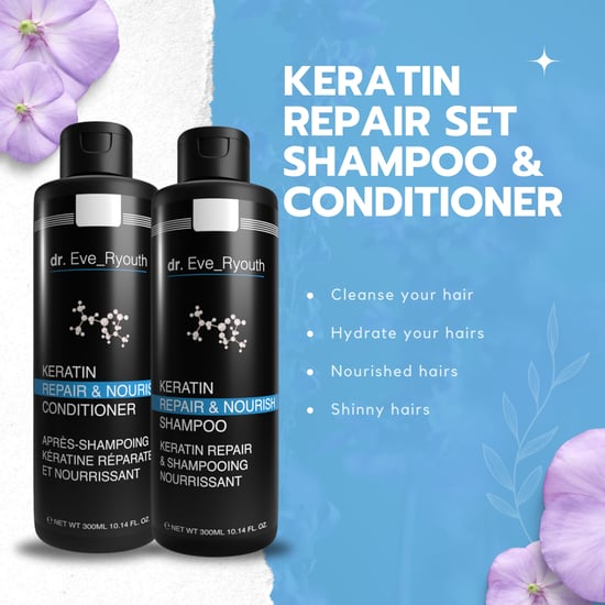 Keratin Repair & Nourish Shampoo 300 ml + Keratin Repair & Nourish Conditioner 300 ml - Image 3
