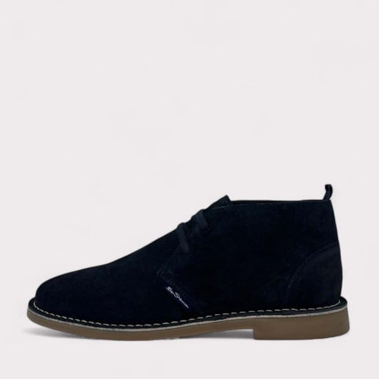 Heren Ben Sherman Hemmings Desert Boots in Navy - Image 2
