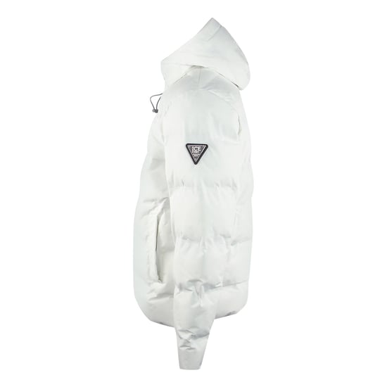 Ice Iceberg Plain Gewatteerde Witte Jas - Image 3