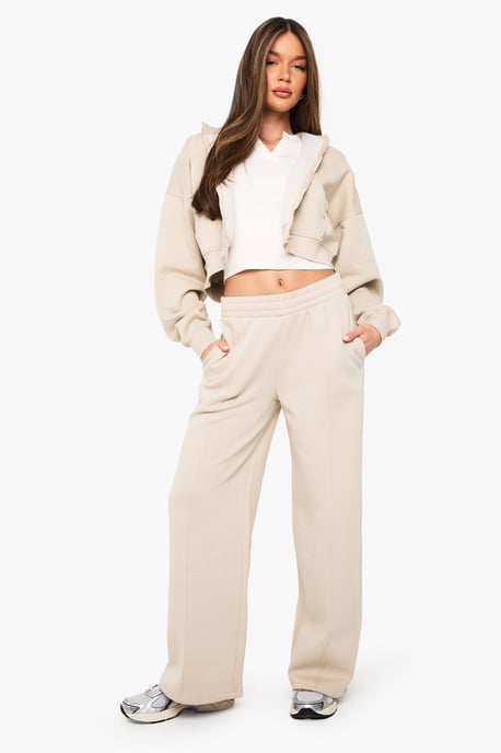 Boxy Balloon Sleeve Oversized Zip Through Hoodie - Image 3