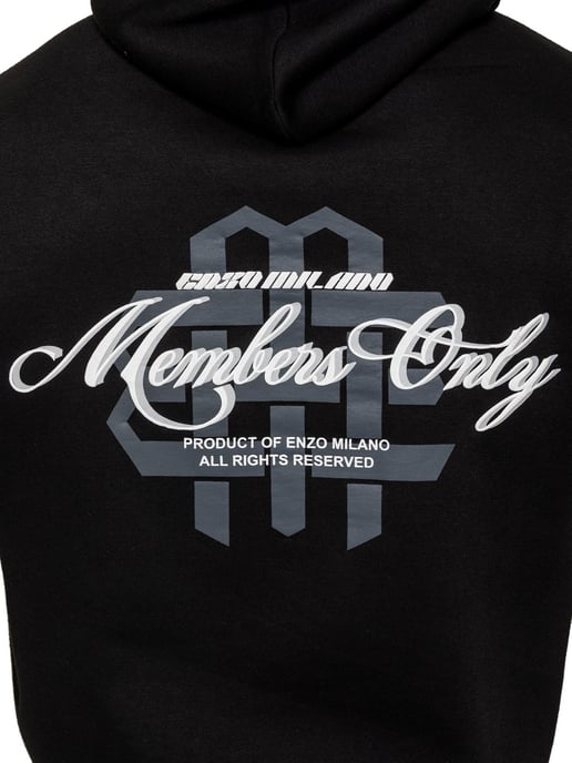Enzo Milano Heren Oversized Bedrukte Hoodie - Image 4