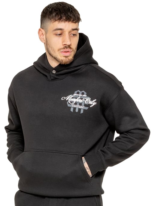 Enzo Milano Heren Oversized Bedrukte Hoodie - Image 5