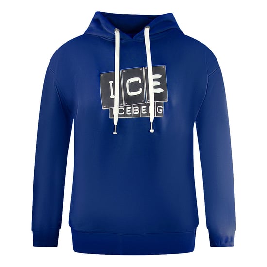 Ice Iceberg Bold Blocked Logo Blauwe Hoodie - Image 1