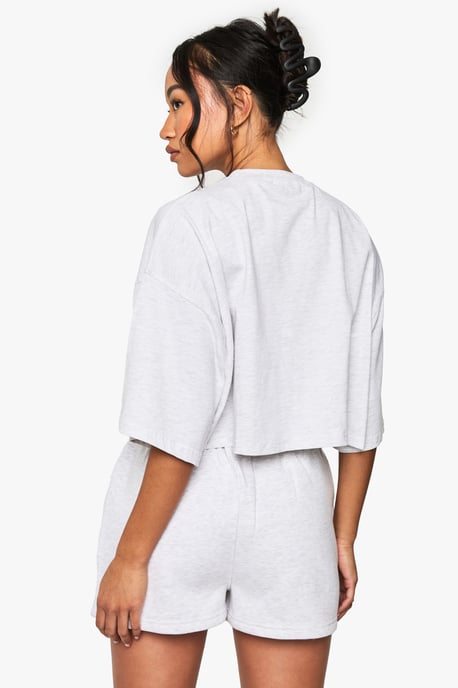 Boxy Crop T-shirt And Short Set - Image 2