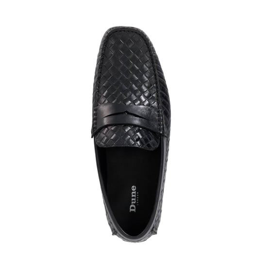 Dune Mens Bradlay Woven - Leather Stamp Weave Driver - Image 4