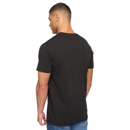 Henleys Mens Henclose Cotton T-Shirt (Black) - Image 2