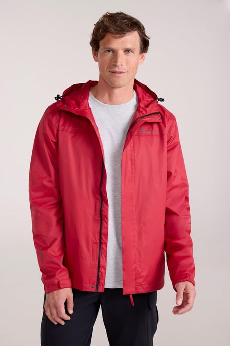 Mountain Warehouse Torrent Waterdichte Jas voor heren (Donkerrood) - Image 1