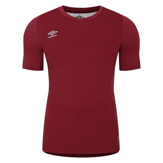 Umbro Unisex Elite V-hals Base Layer Top voor volwassenen (Nieuw Claret) - Image 1