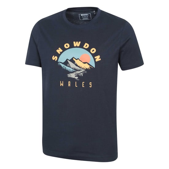 Mountain Warehouse Herr Snowdon Kortärmad T-shirt (Marinblå) - Image 4