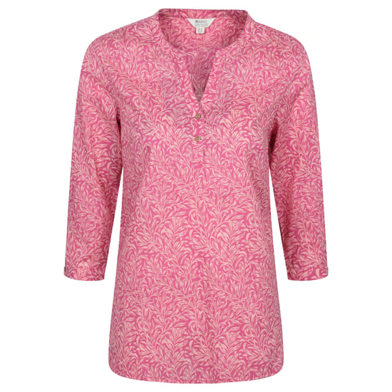 Mountain Warehouse Dames/Dames Petra Gebloemd 3/4 Mouw Shirt (Helder Roze) - Image 1