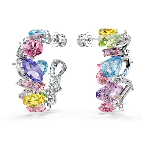 Swarovski 'Gema' Vrouwen Hoepel Oorbellen van Basismetaal - Zilver 5692412 - Image 2
