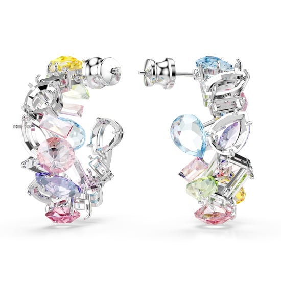 Swarovski 'Gema' Vrouwen Hoepel Oorbellen van Basismetaal - Zilver 5692412 - Image 4