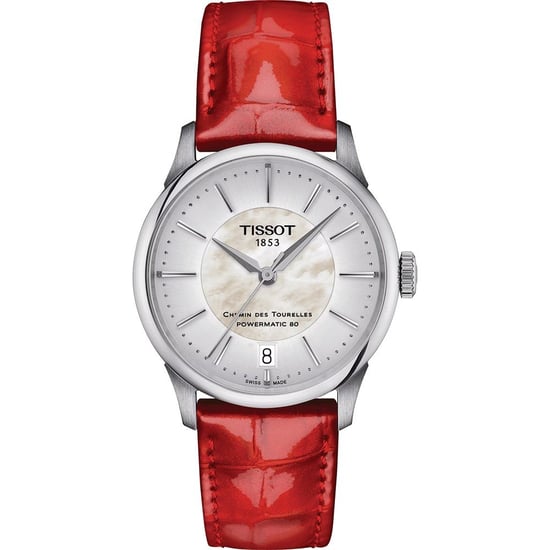 Tissot T-classic Chemin Des Tourelles Powermatic 80 Women's Red Watch T1392071611100 - Image 1