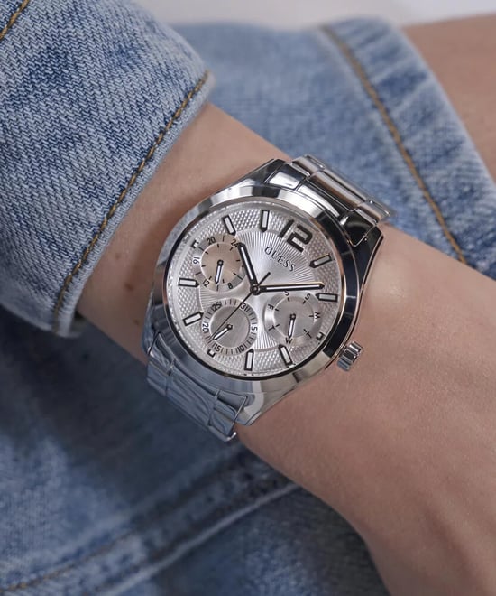 Guess Zoe Dames Horloge Zilverkleurig GW0760L1 - Image 6