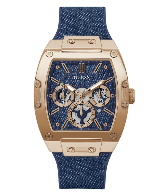 Guess Phoenix Heren Horloge Blauw GW0786G2 - Image 1