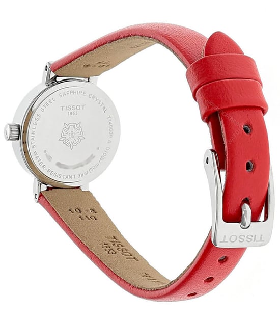 Tissot T- Lady Lovely Women's Red Watch T1400091611100 - Image 4