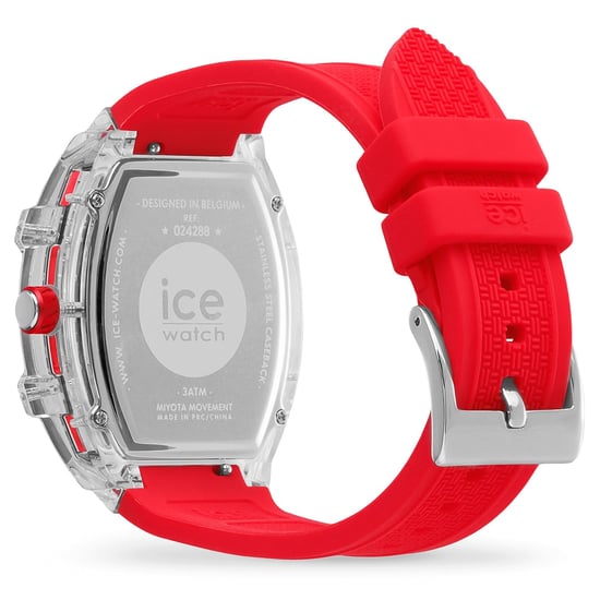 Ice Watch Ice Boliday - Clear Red Skel Unisex Horloge Rood 024288 - Image 3