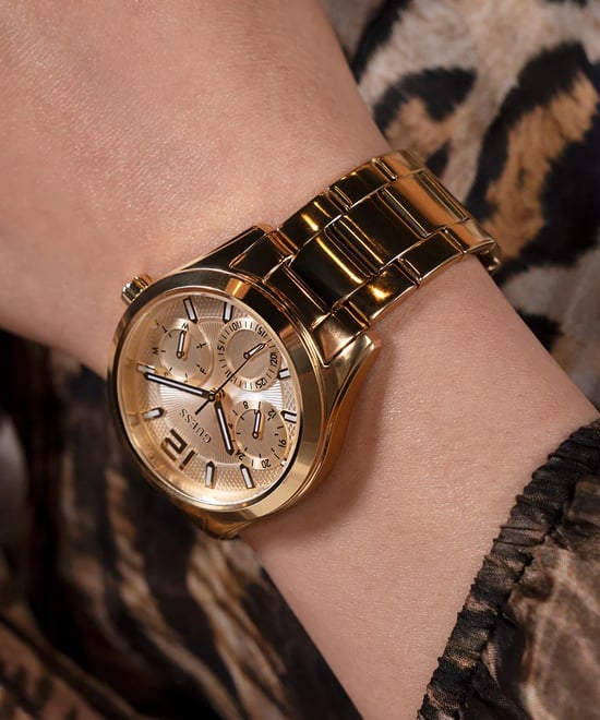 Guess Zoe Women's Gold Watch GW0760L2 - Image 5