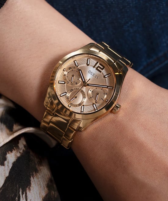 Guess Zoe Women's Gold Watch GW0760L2 - Image 6