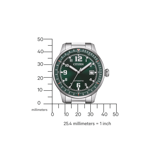 Citizen Urban Military Heren Horloge Zilverkleurig NJ0190-51X - Image 3