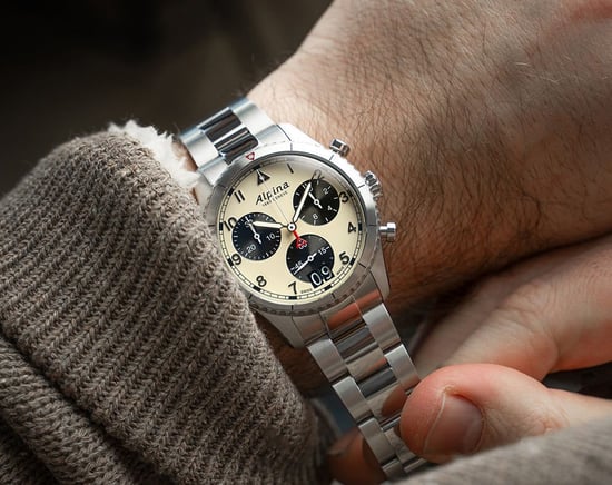 Alpina Startimer Pilot Men's Silver Watch AL-372WB4S26B - Image 4